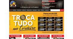 Desktop Screenshot of cordeiropneus.com.br