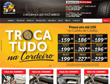 Tablet Screenshot of cordeiropneus.com.br
